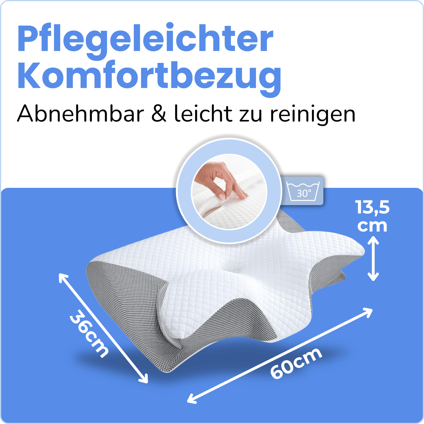 SleepFit Kissen - Orthopädisches Design für gesunden Schlaf