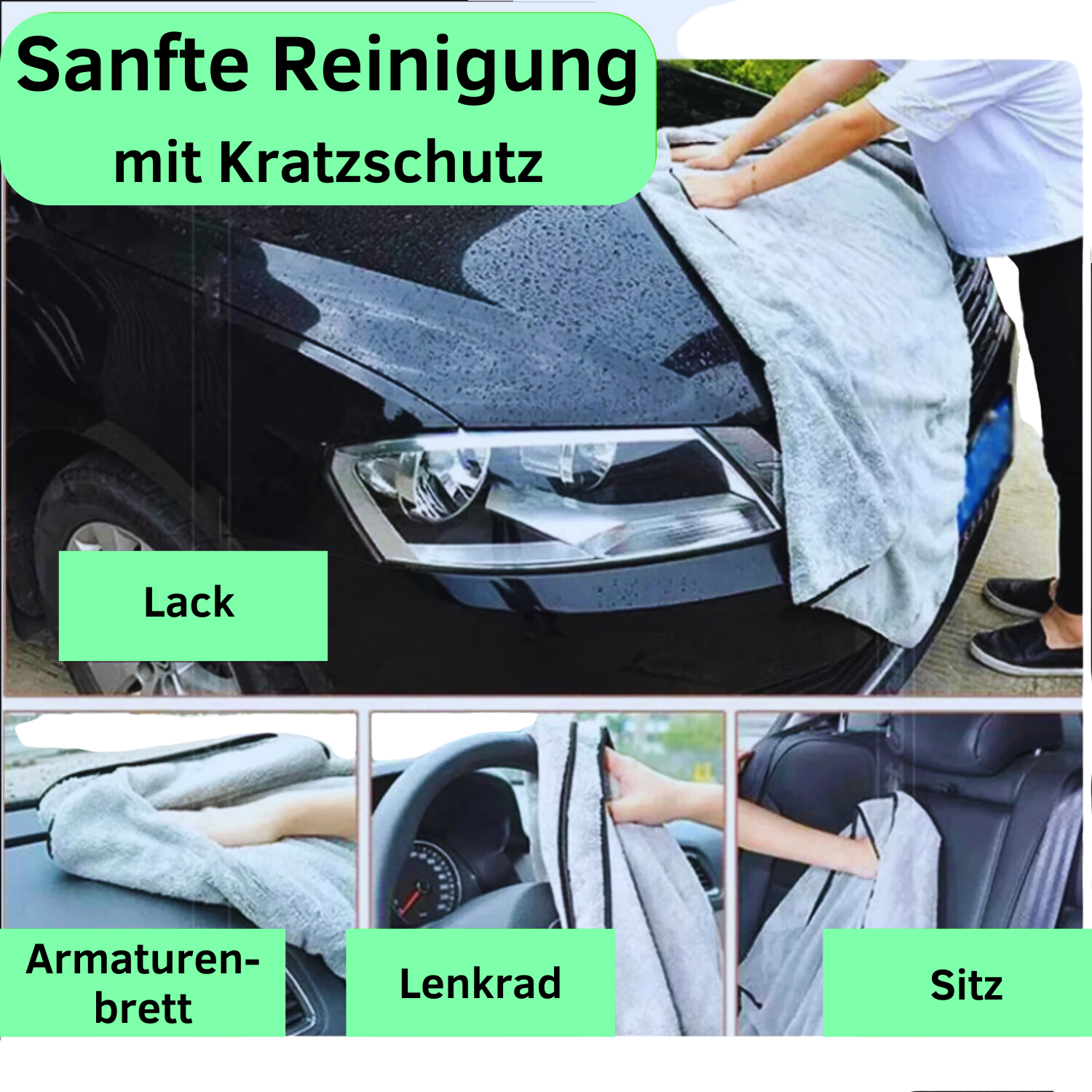 Mikrofasertuch fürs Auto