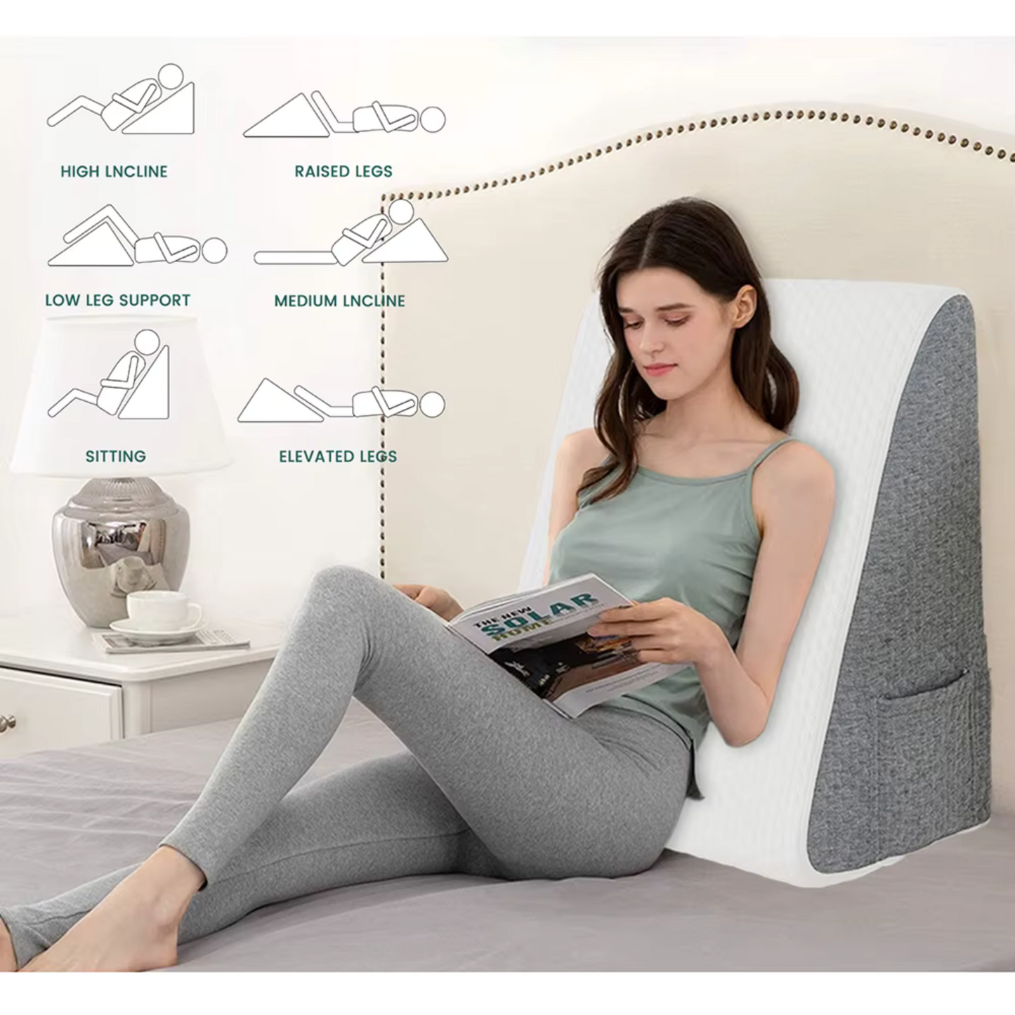 Wedge Kissen - Ergonomische Unterstützung für Rücken und Beine